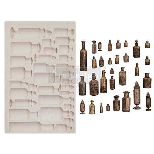 Finnabair Decor Mould - Apothecary Bottles
