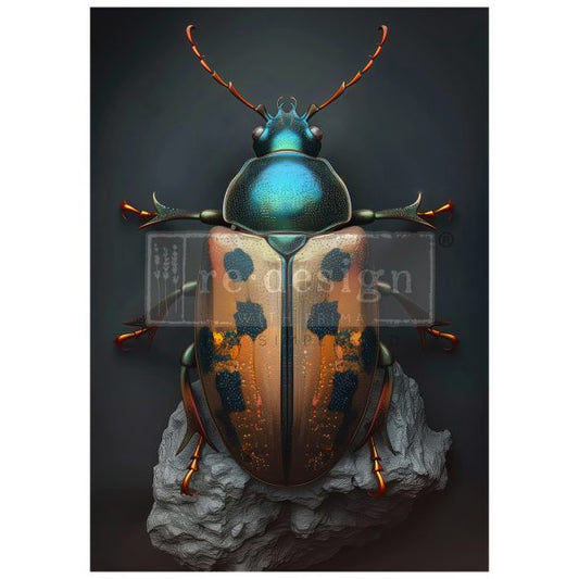 ReDesign A1 Decoupage Decor Fiber - Brass Scarab