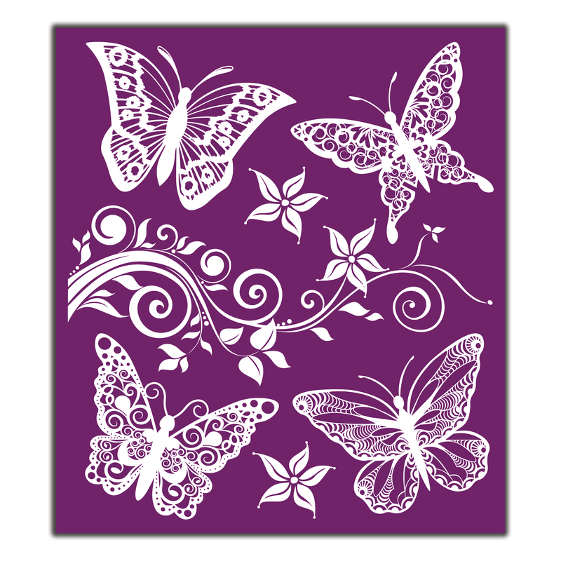 Belles and Whistles Silk Screen Stencils - Butterflies