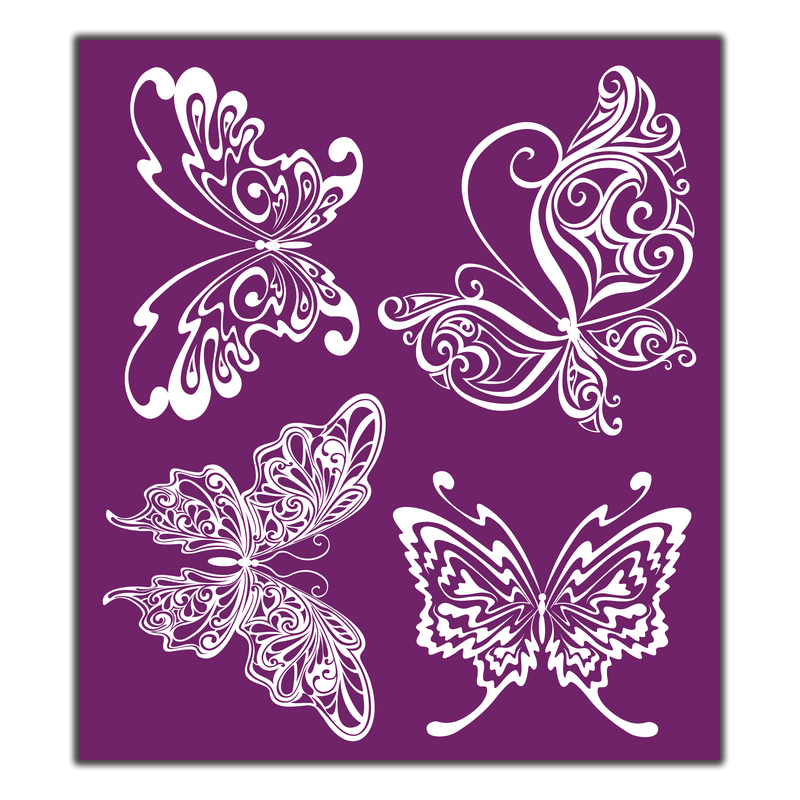 Belles and Whistles Silk Screen Stencils - Butterflies
