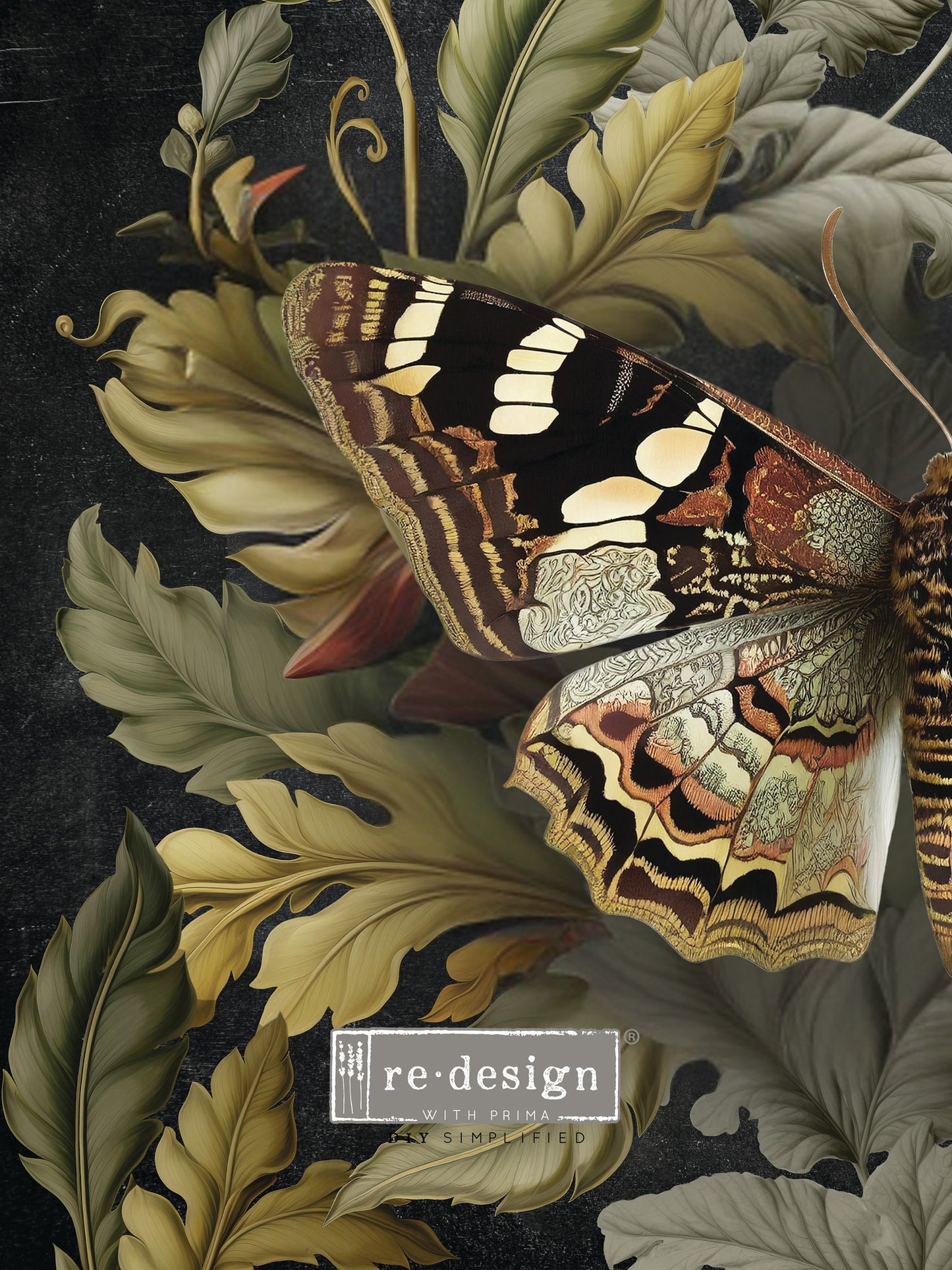 ReDesign A1 Decoupage Decor Fiber - Butterfly Conservatory Tales