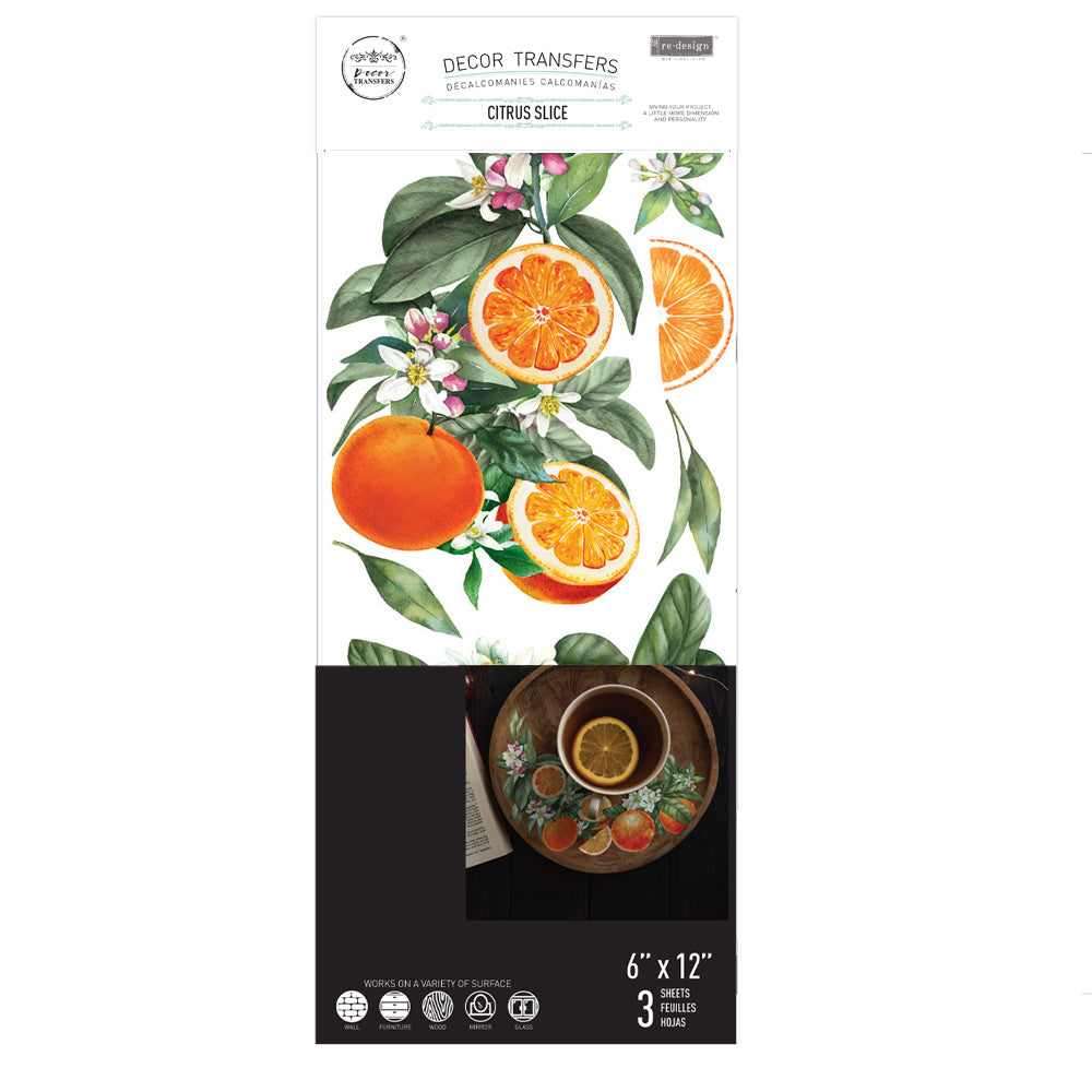 Re-Design Decor Transfers - Citrus Slice
