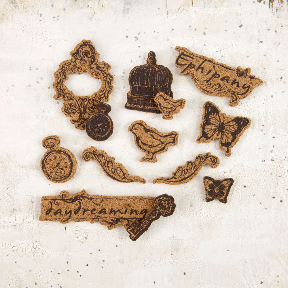 Prima Cork Stickers - 13 Piece Ephipany