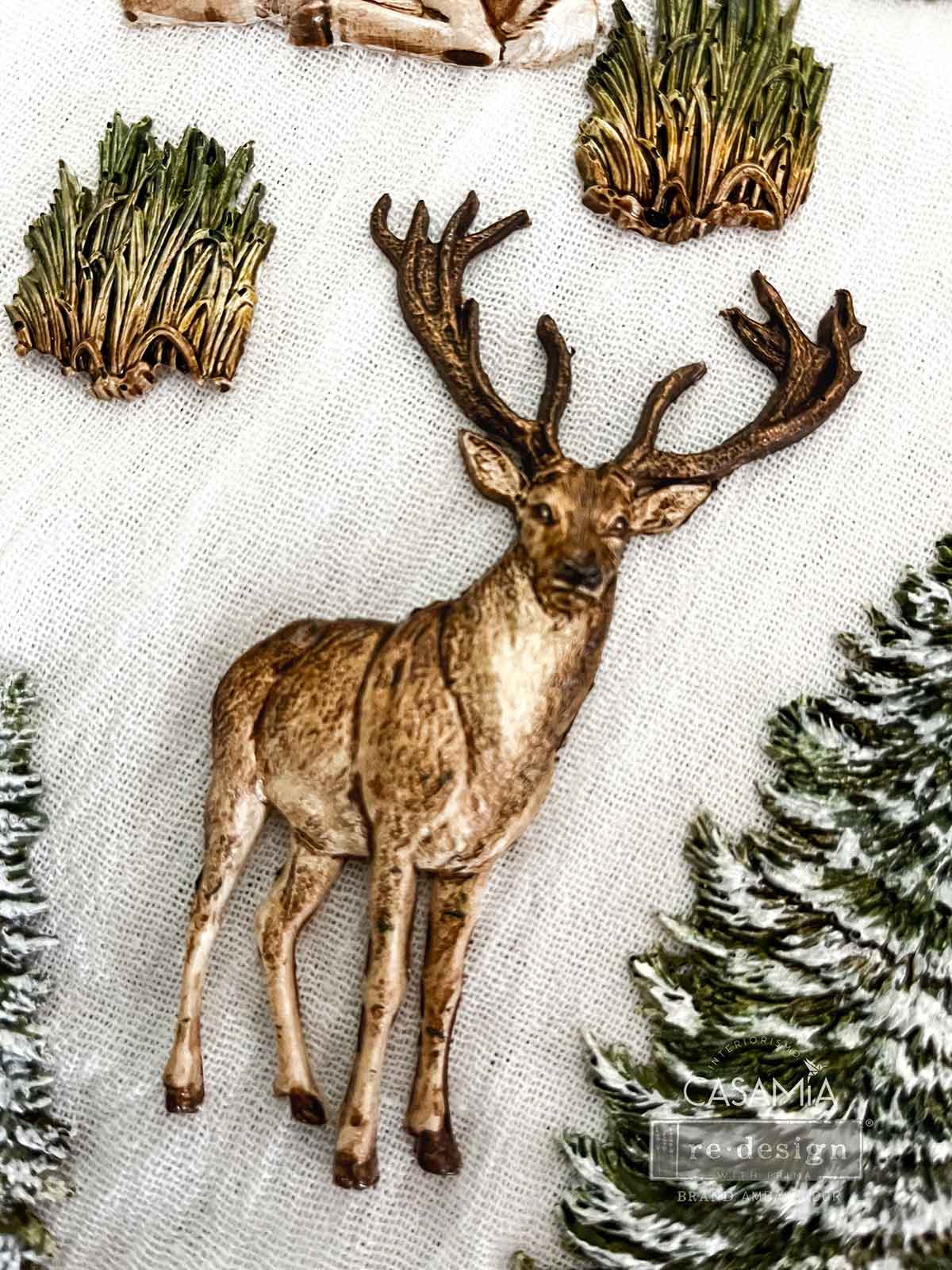 Re Design Decor Mould -  Evergreen Christmas Magic