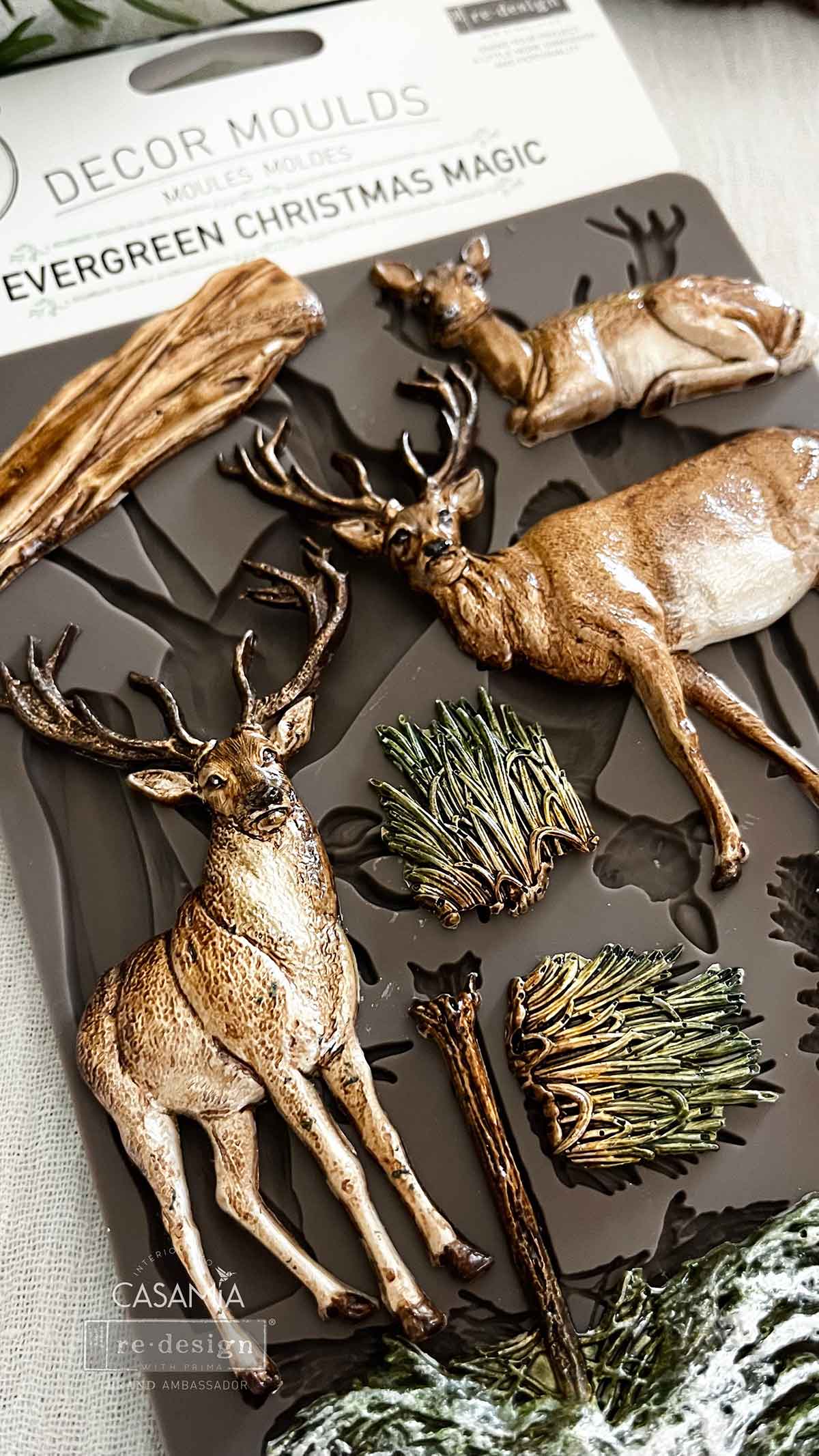 Re Design Decor Mould -  Evergreen Christmas Magic