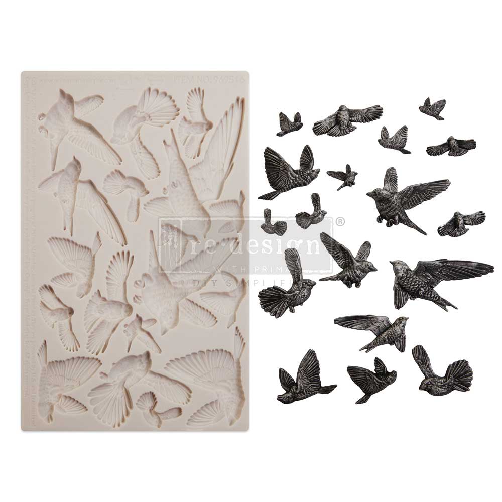 Finnabair Decor Mould - Flocking Birds