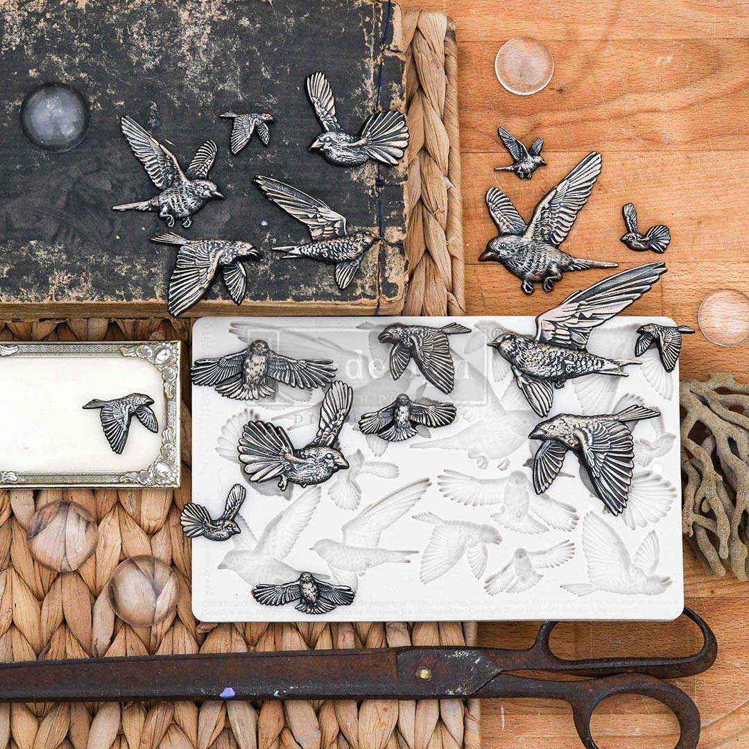 Finnabair Decor Mould - Flocking Birds