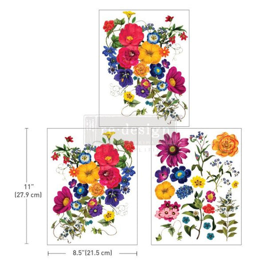 Redesign Decor Middy Transfer - Floral Kiss