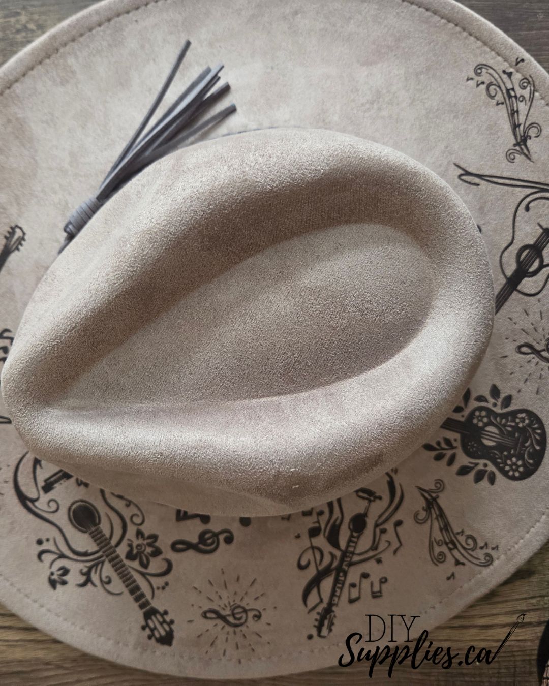 All I Need is a Guitar or 2 or 3 - Burnt & Brushed Art Hat