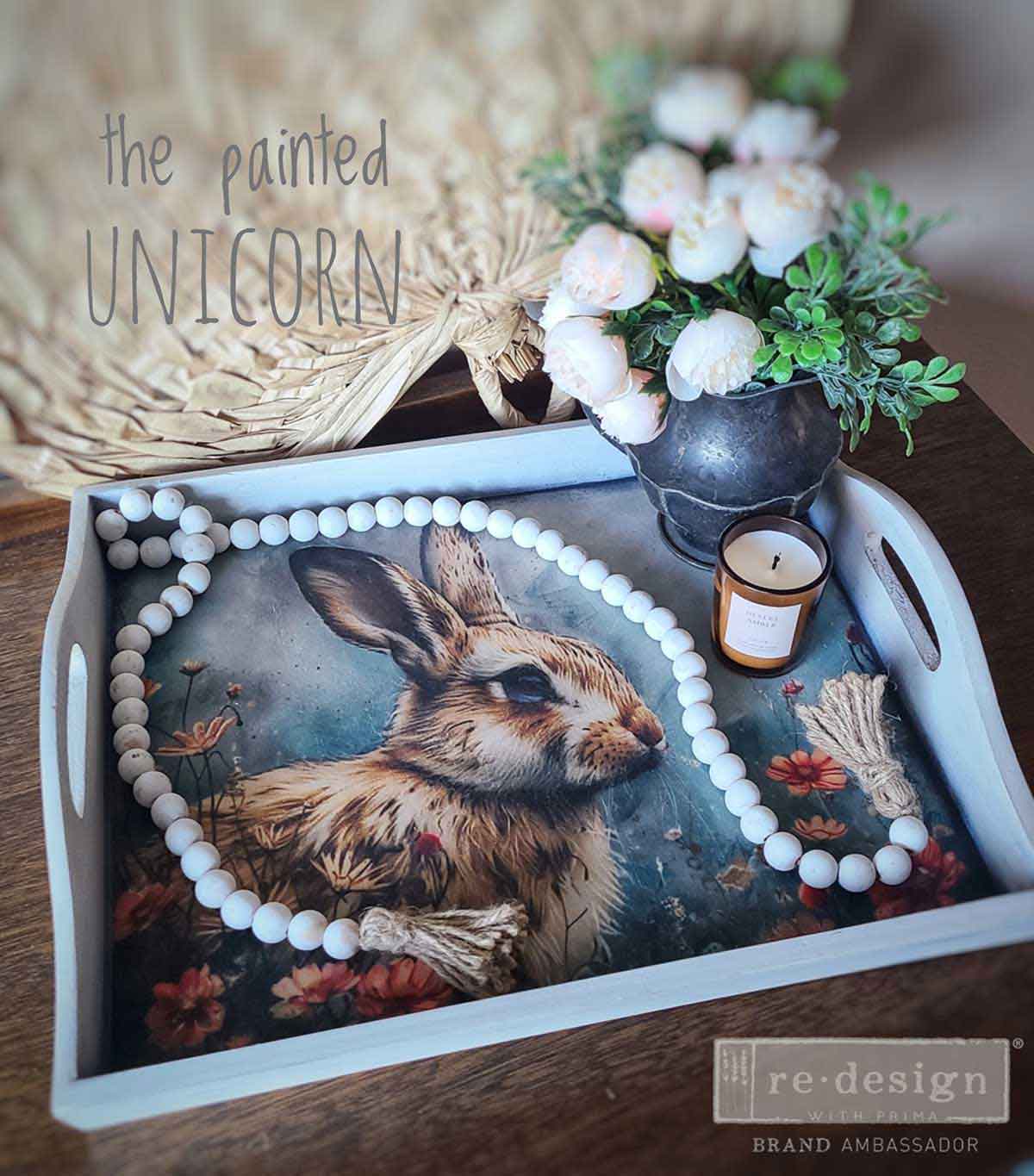 Prima Redesign Decoupage Decor Tissue Paper Pack - Garden Bunny Tales