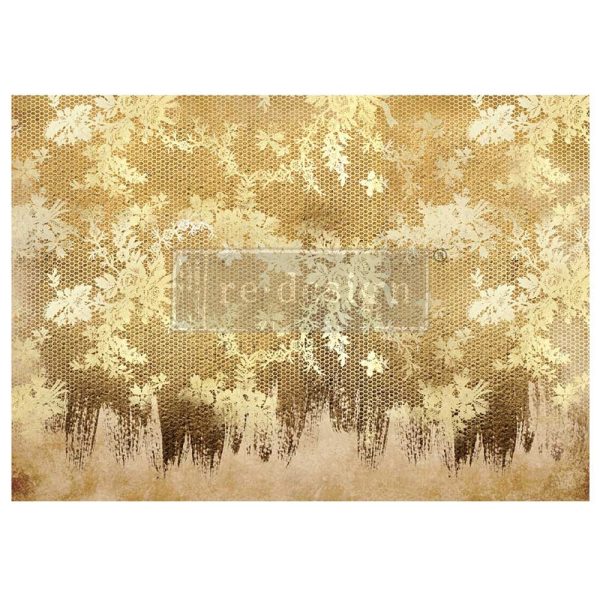 ReDesign A1 Decoupage Decor Fiber Tissue Paper - Gilded Lace