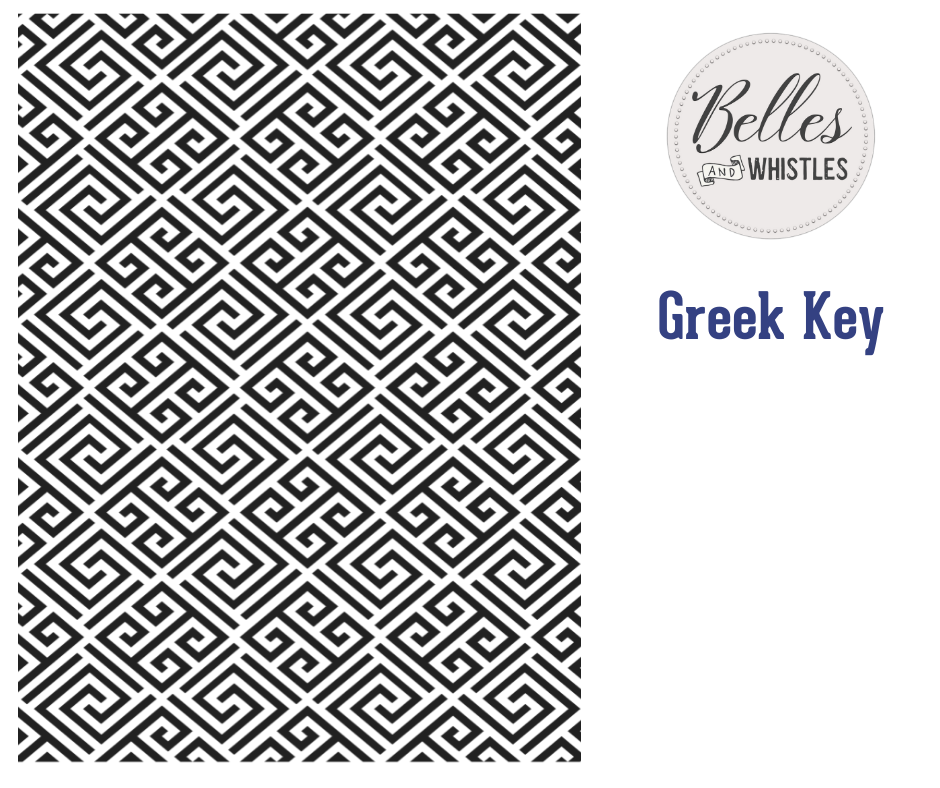 Dixie Belle Belles and Whistles Mylar Stencils - Greek Key