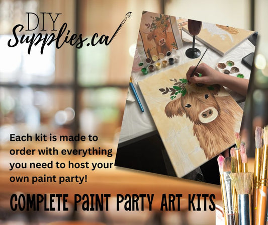 "Arty Party" Canvas Painting Kit -  Highlander