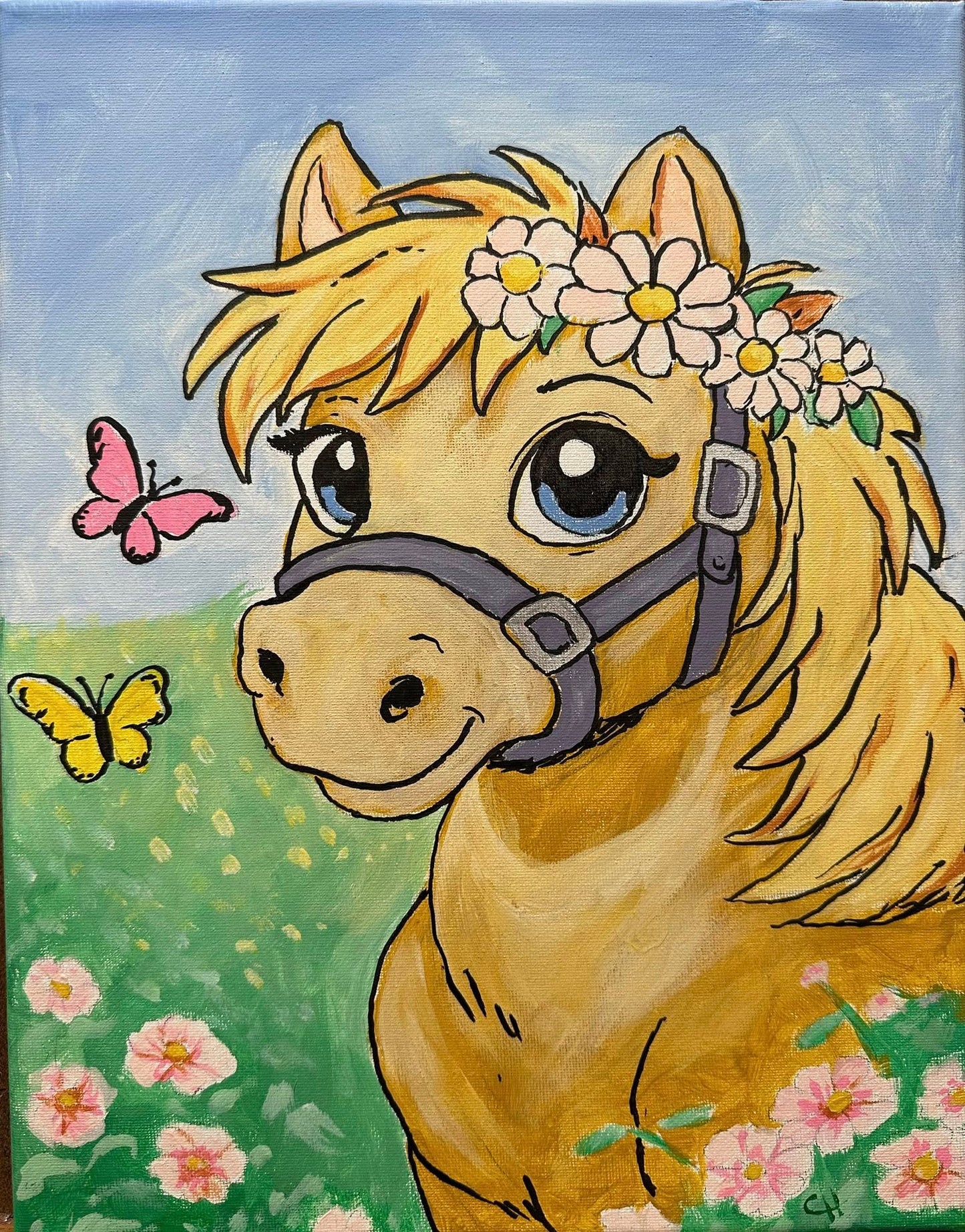 "Arty Party" Canvas Painting Kit - Pretty Pony