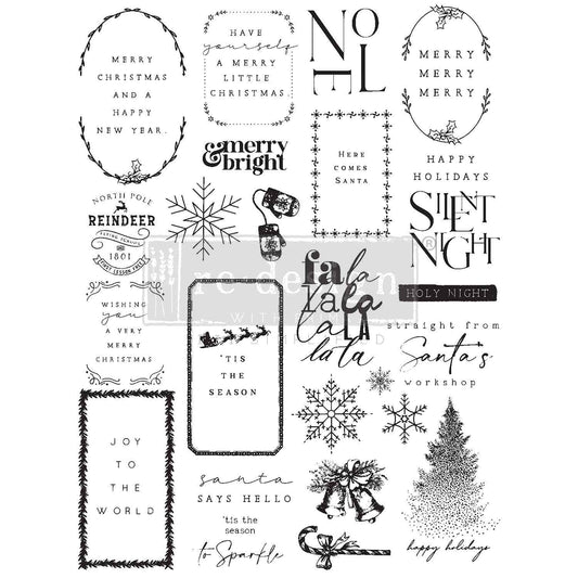 Redesign Decor Clear Stamp Here Comes Santa