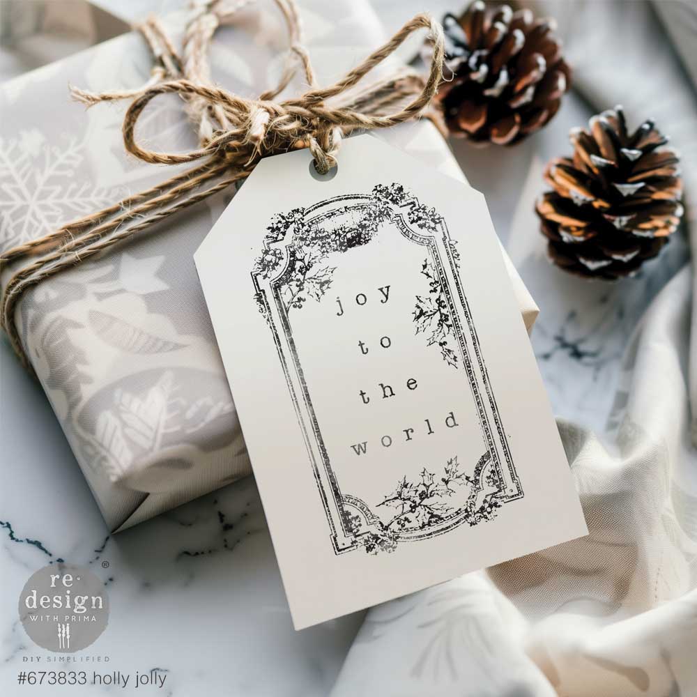 Redesign Decor Clear Stamp Holly Jolly