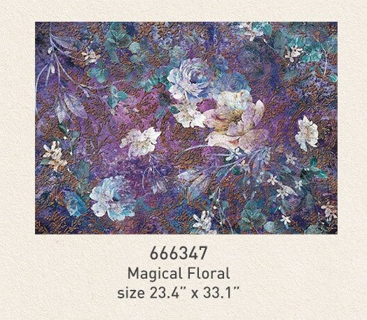 ReDesign A1 Decoupage Decor Fiber Tissue Paper - Magical Floral