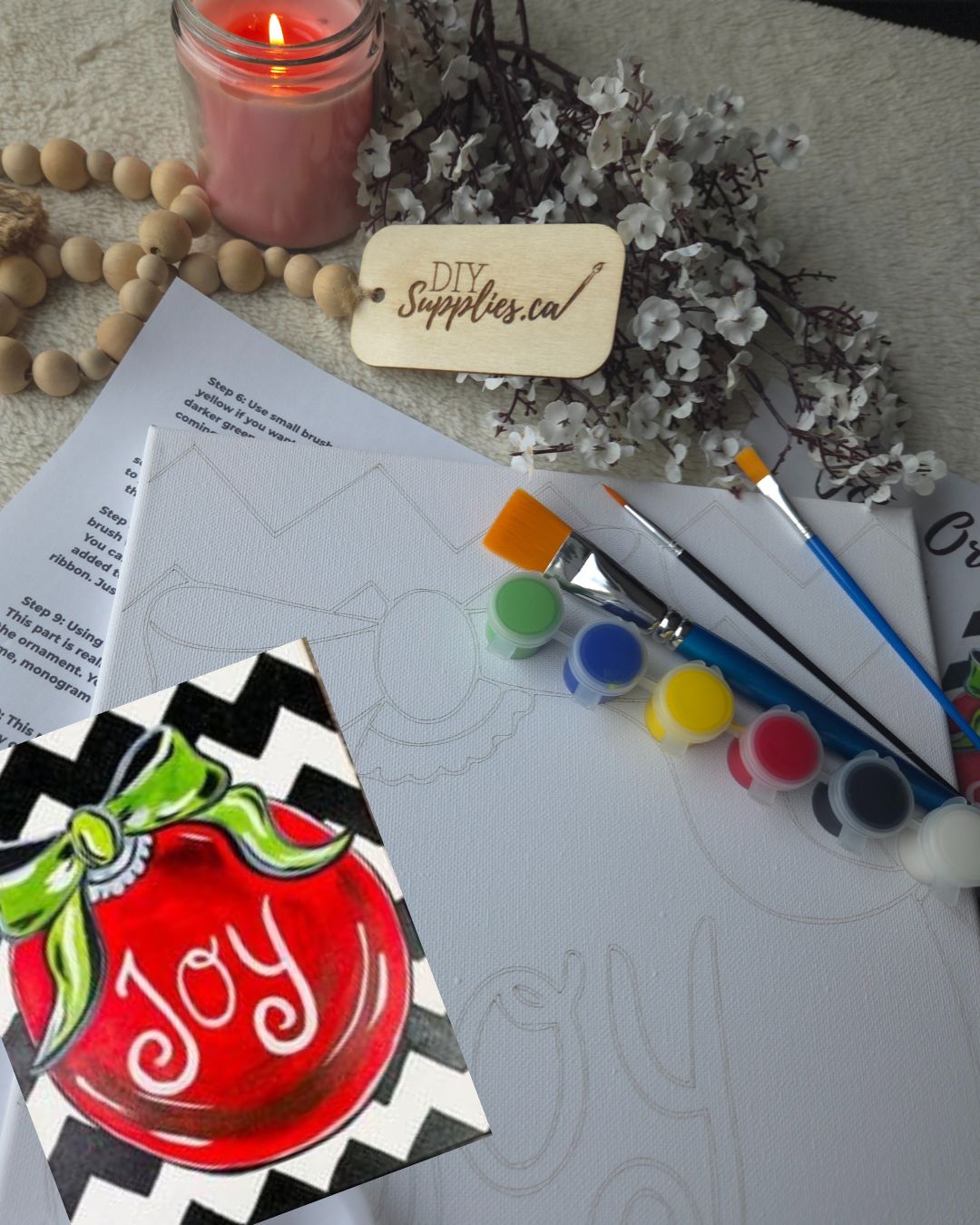 "Arty Party" Canvas Painting Kit - Christmas Joy