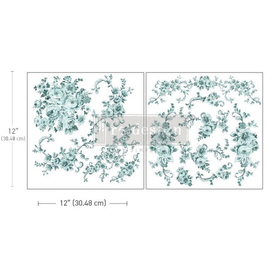 Redesign Decor Maxi Transfer - Minty Roses