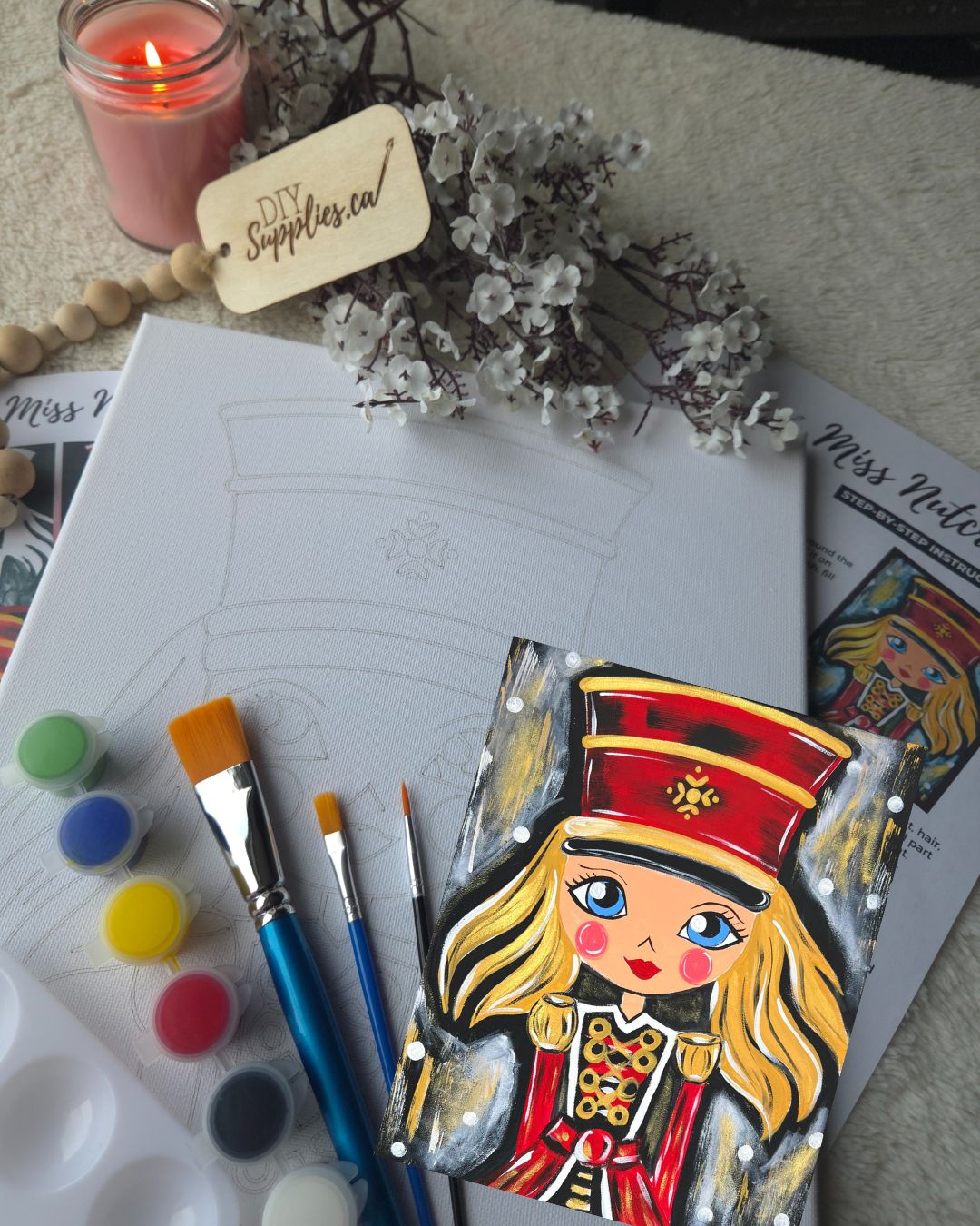 "Arty Party" Canvas Painting Kit - Miss Nutcracker