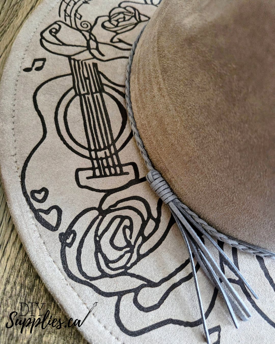 Music Lover's Cowgirl Hat - Burnt & Brushed Art Hat