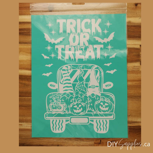 Adhesive Silk Screen Stencil - Trick or Treat