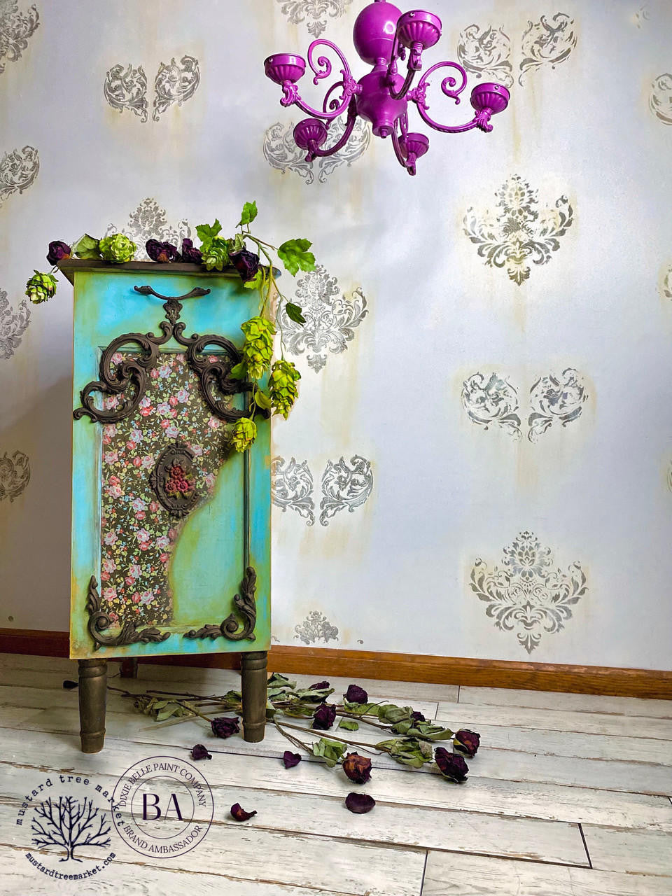 Belles and Whistles A1 Rice Decoupage Paper - Peony Pattern