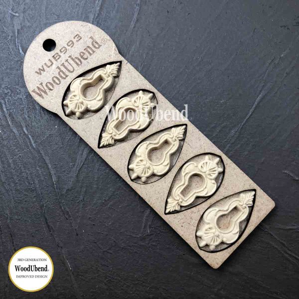 Pack of Five Keyholes WUB0993 4.7×2.5cm SKU