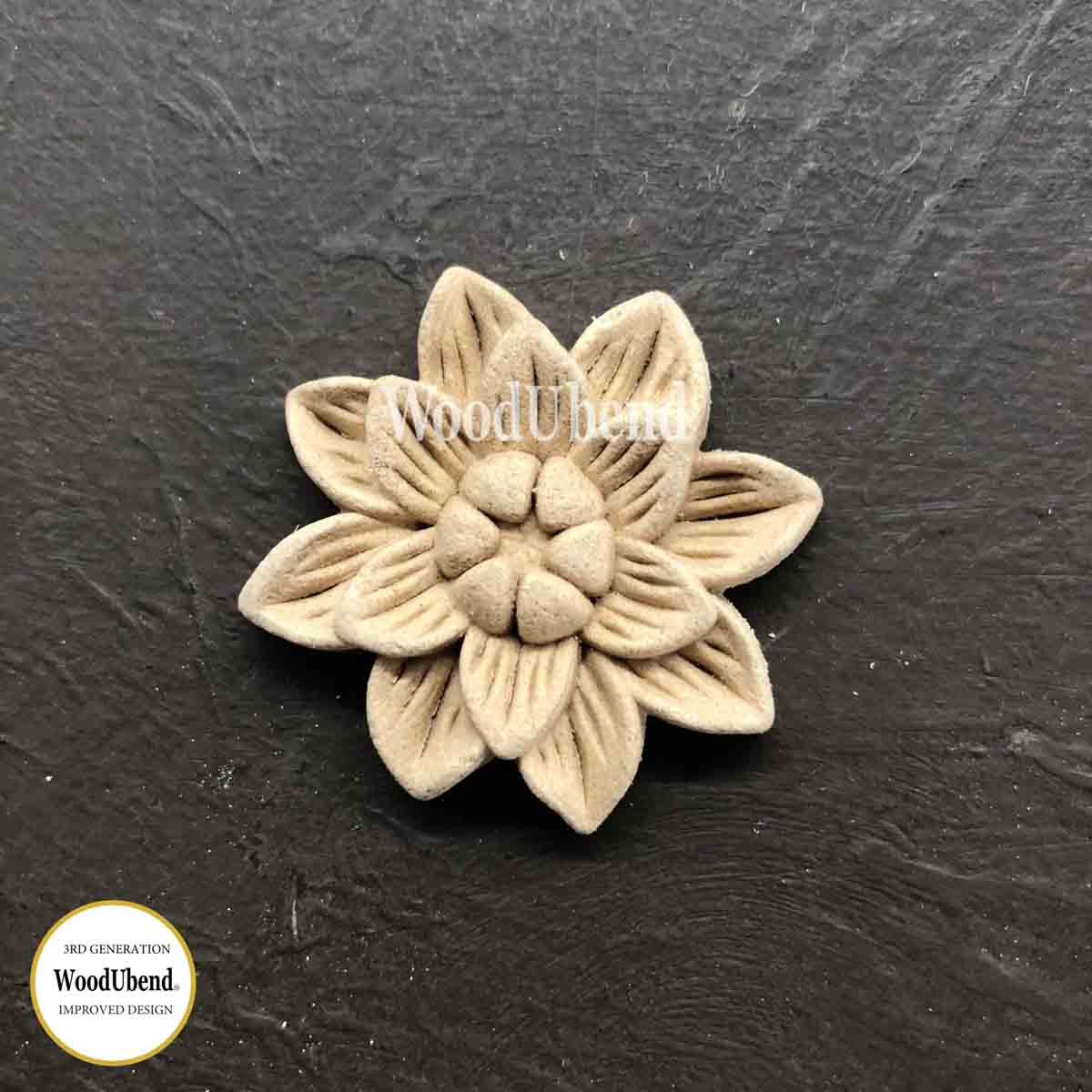 Pack of Five Small Exotic Flowers WUB1116 4.5×4.5cm SKU