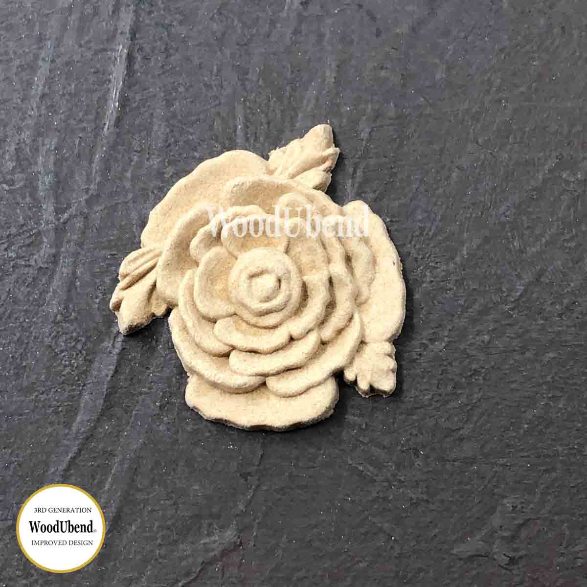 Pack of Five Small Leafed Roses WUB0339 4x4cm SKU