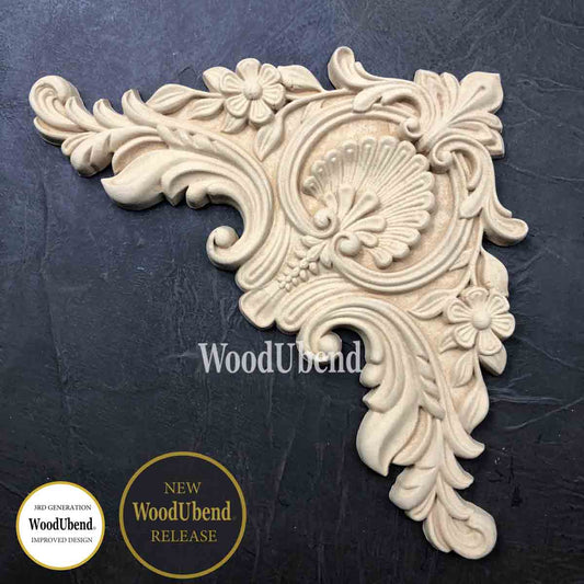 Pack of Two Baroque Pediments WUB1354.29 17x29cm SKU