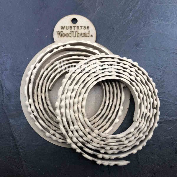 Pack of Two C scroll & Bead Trims TR736 215x1cm SKU