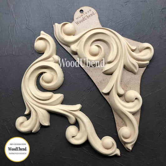 Set of Decorative Scrolls WUB1239 34x16cm SKU