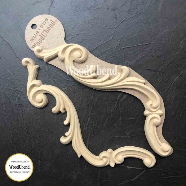 Set of Decorative Scrolls WUB1309 25x8cm SKU
