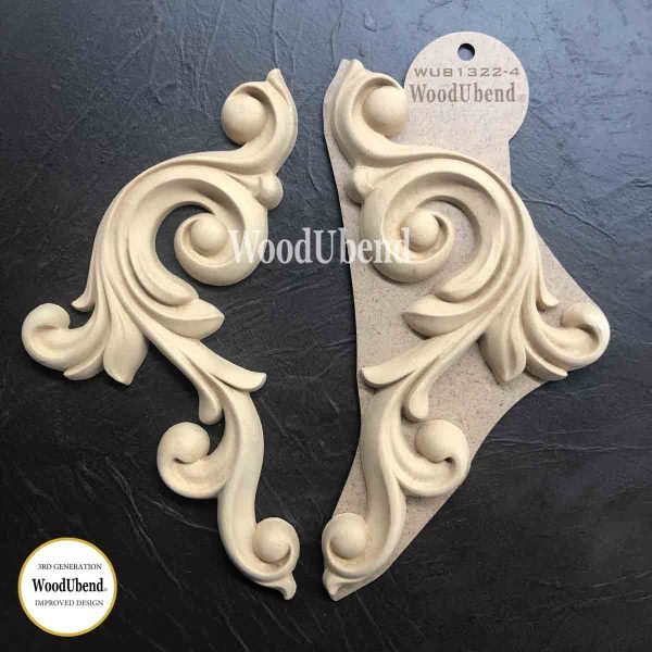 Set of Decorative Scrolls WUB1322-4 26×15.5cm SKU