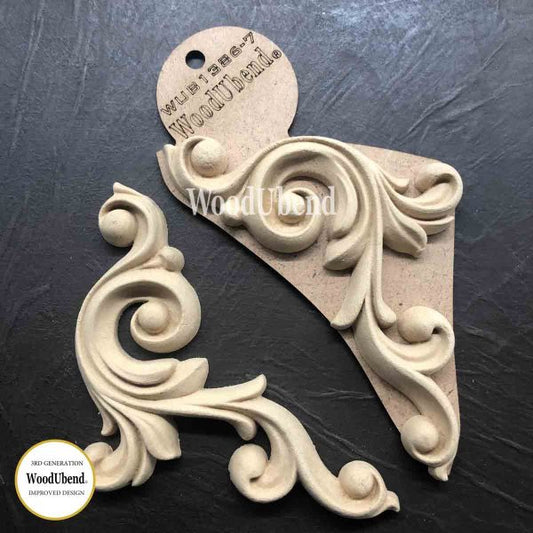 Set of Decorative Scrolls WUB1386-7 17.5x8cm SKU