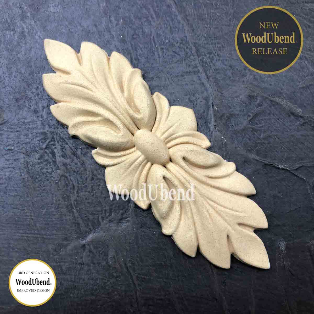 Pack of Two Leafy Pediments WUB1329.12 4.5x12cm SKU