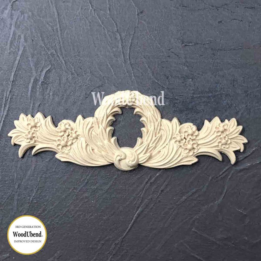 Pack of Two Pediments WUB0130 SKU 17.5cm X 6.5cm