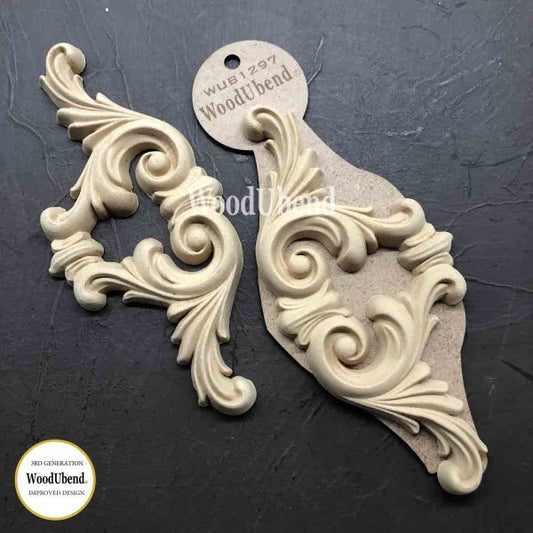 Pack of Two Pediments WUB1297 10x21cm SKU