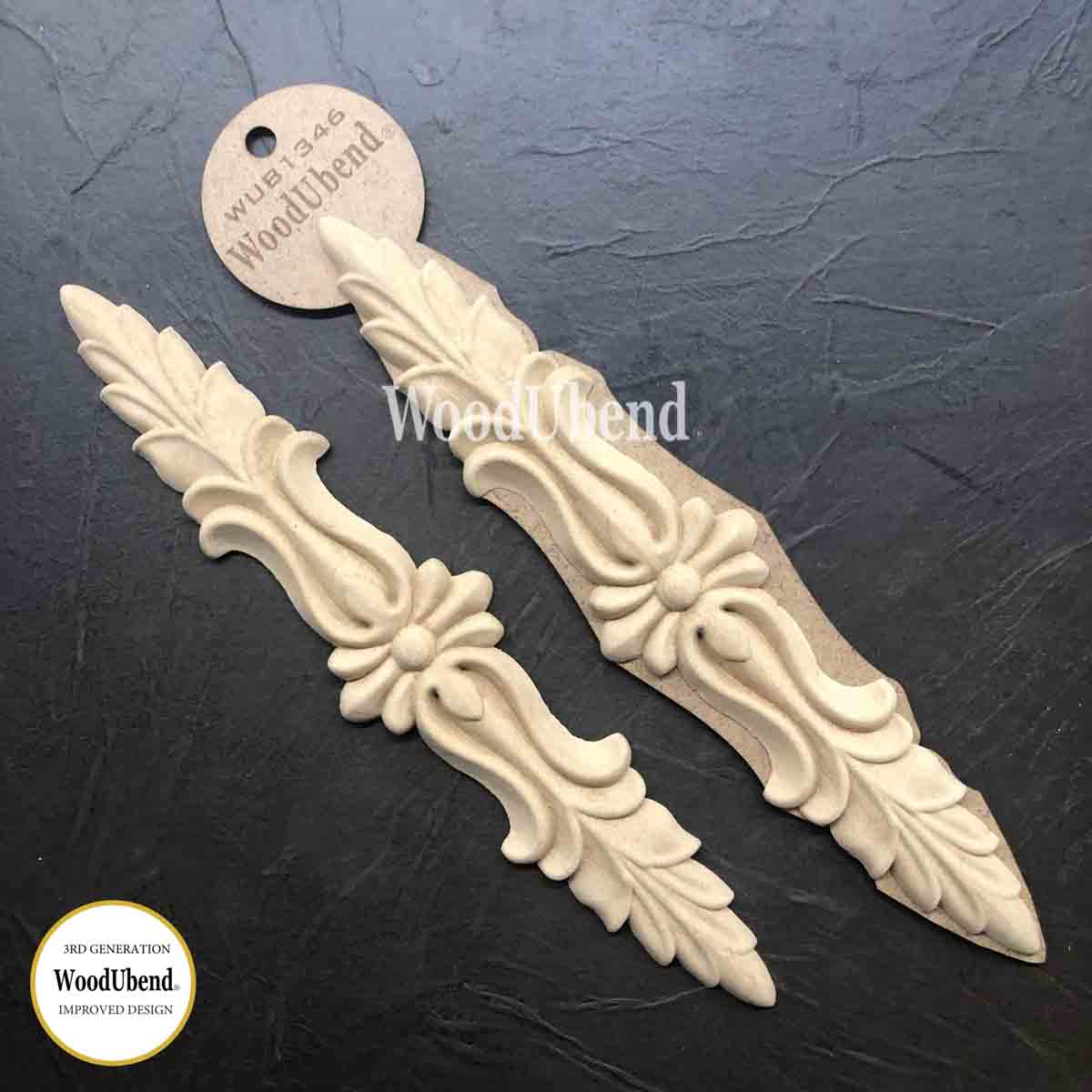 Pack of Two Pediments WUB1346 27.5×5.5cm SKU