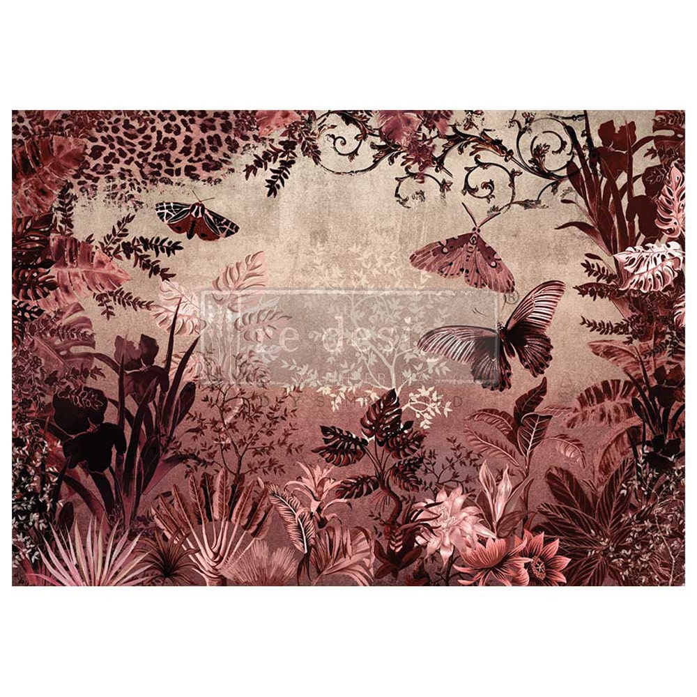 ReDesign A1 Decoupage Decor Fiber - Sepia Rainforest