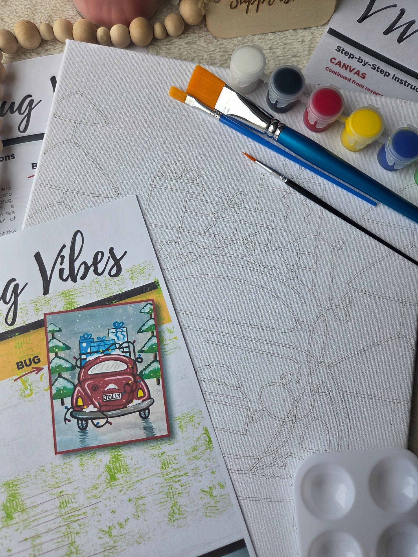 "Arty Party" Canvas Painting Kit - Bug Vibes