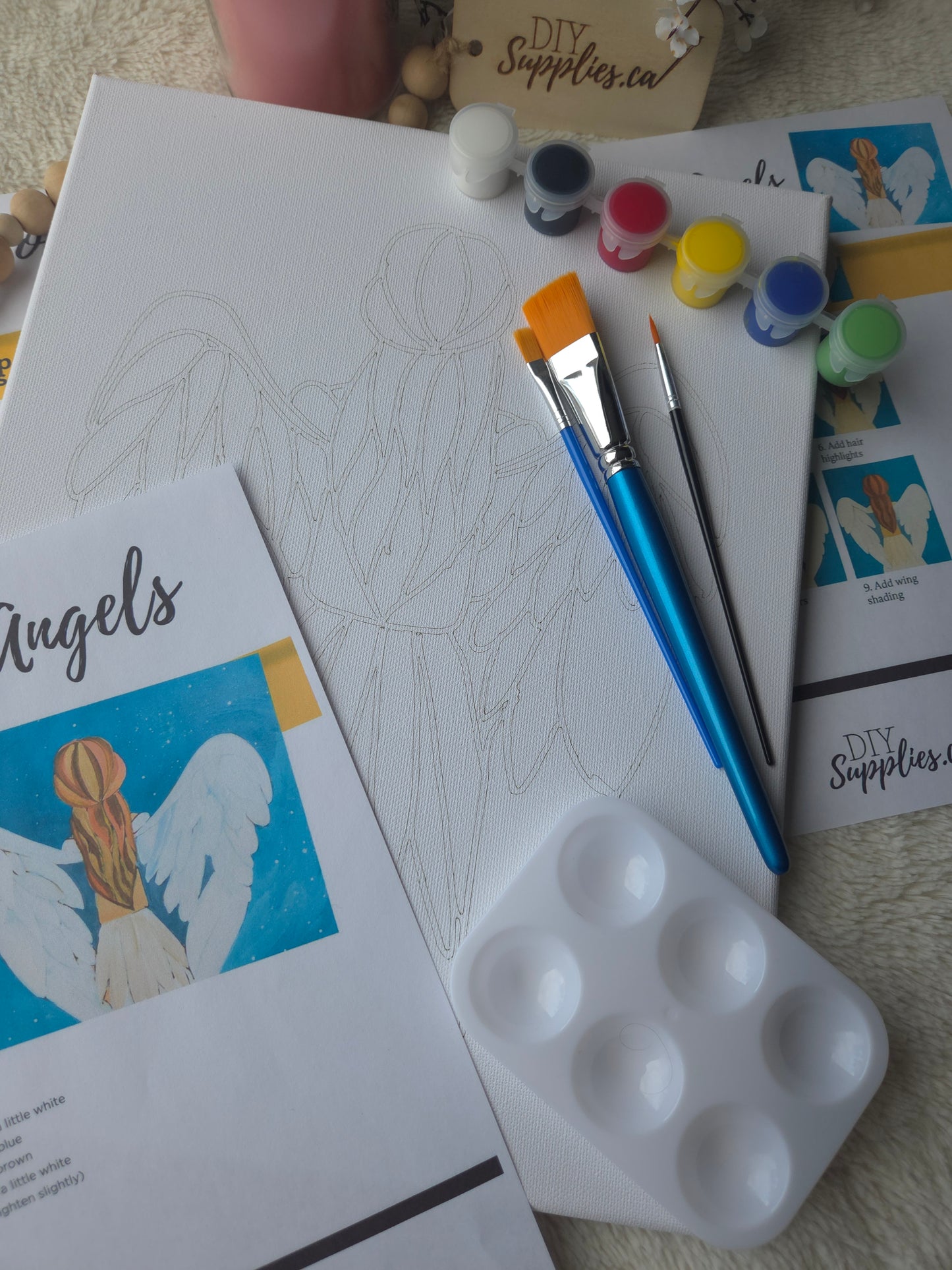 "Arty Party" Canvas Painting Kit - Wings of Angels