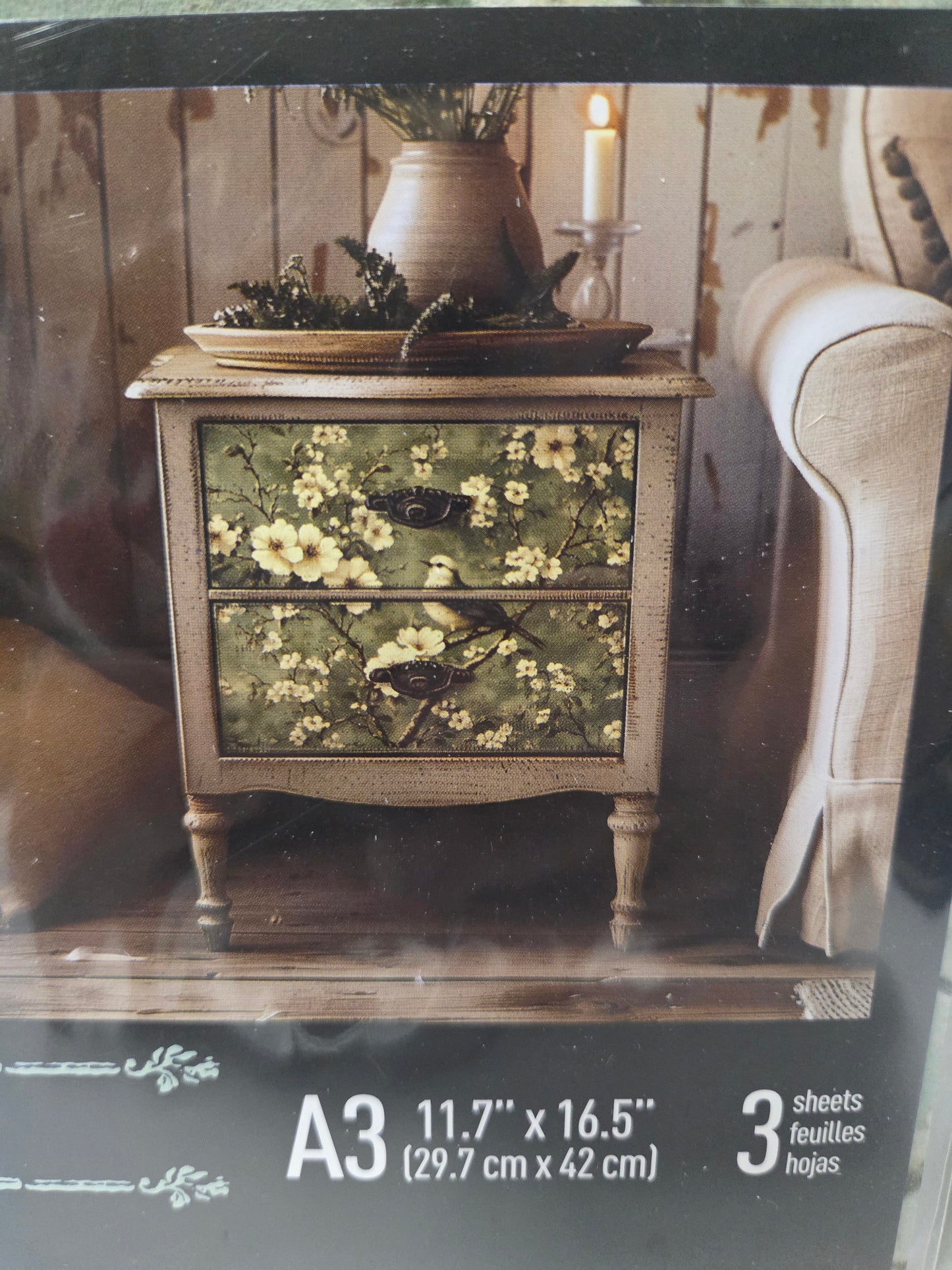 ReDesign A3 Decoupage Decor Fiber - Chirping Bliss