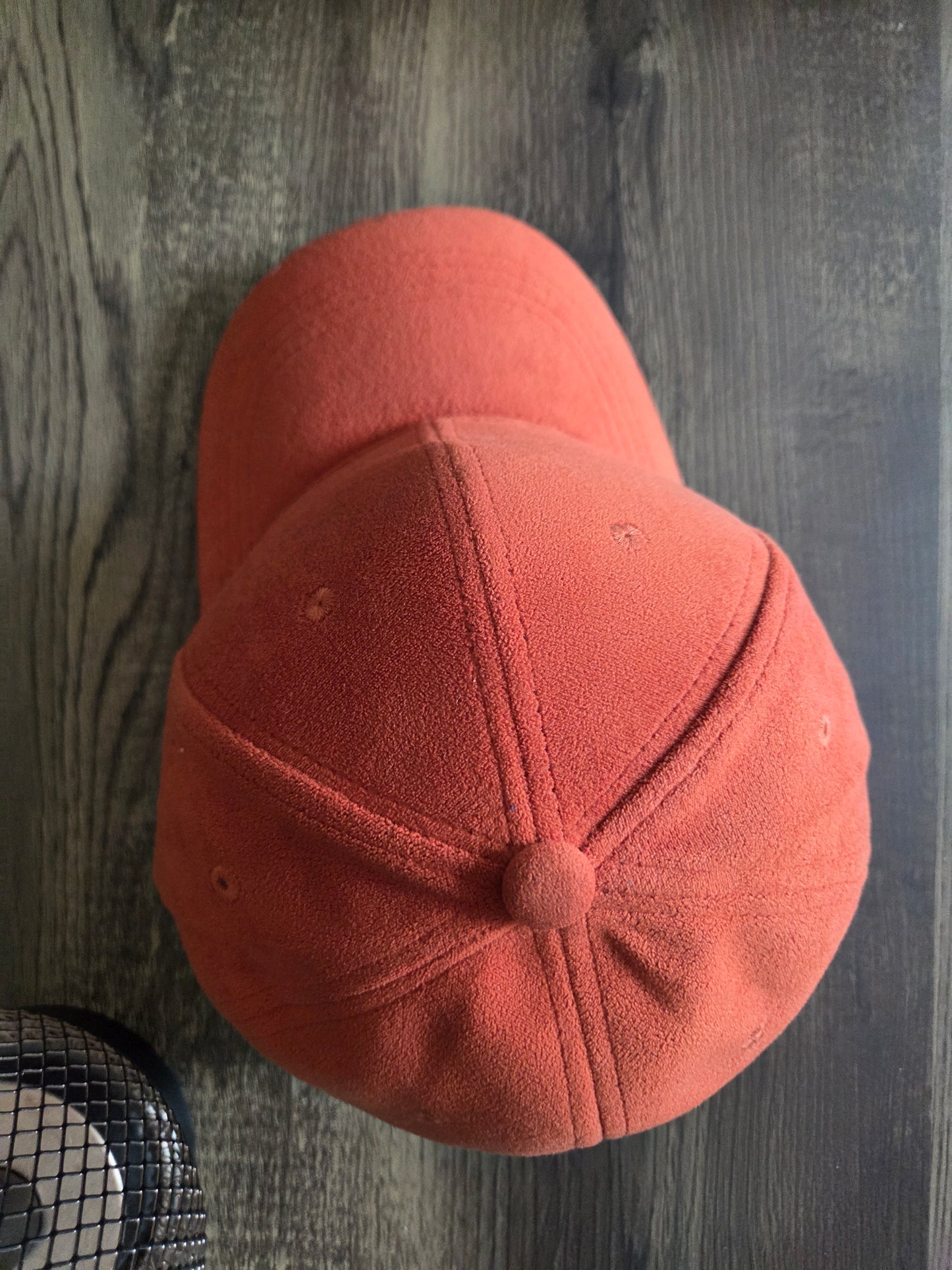 Suede Baseball Cap Plain - Rust