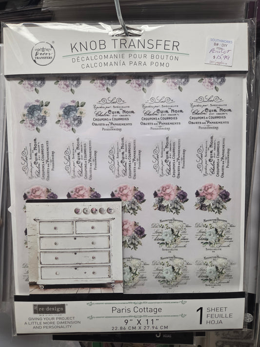 Knob Transfers by Re-Design - Paris Cottage