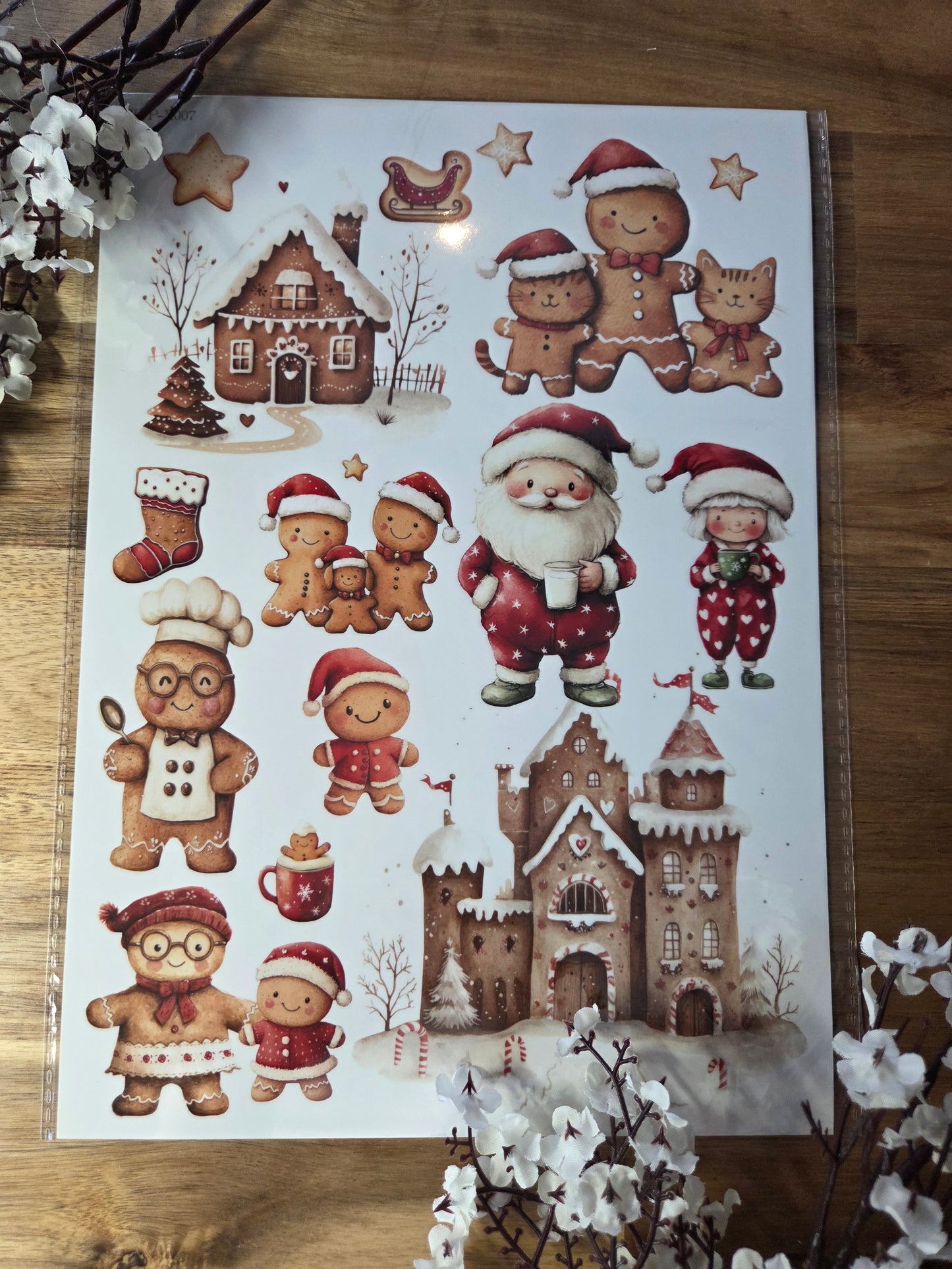 Water Transfer - Ginger Delights 8.5 x 11  Transfer Sheet