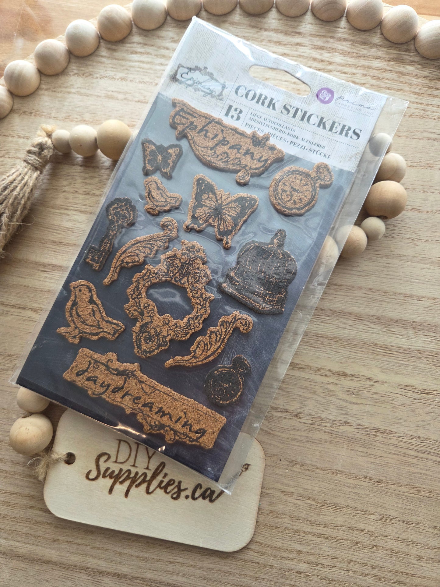 Prima Cork Stickers - 13 Piece Ephipany