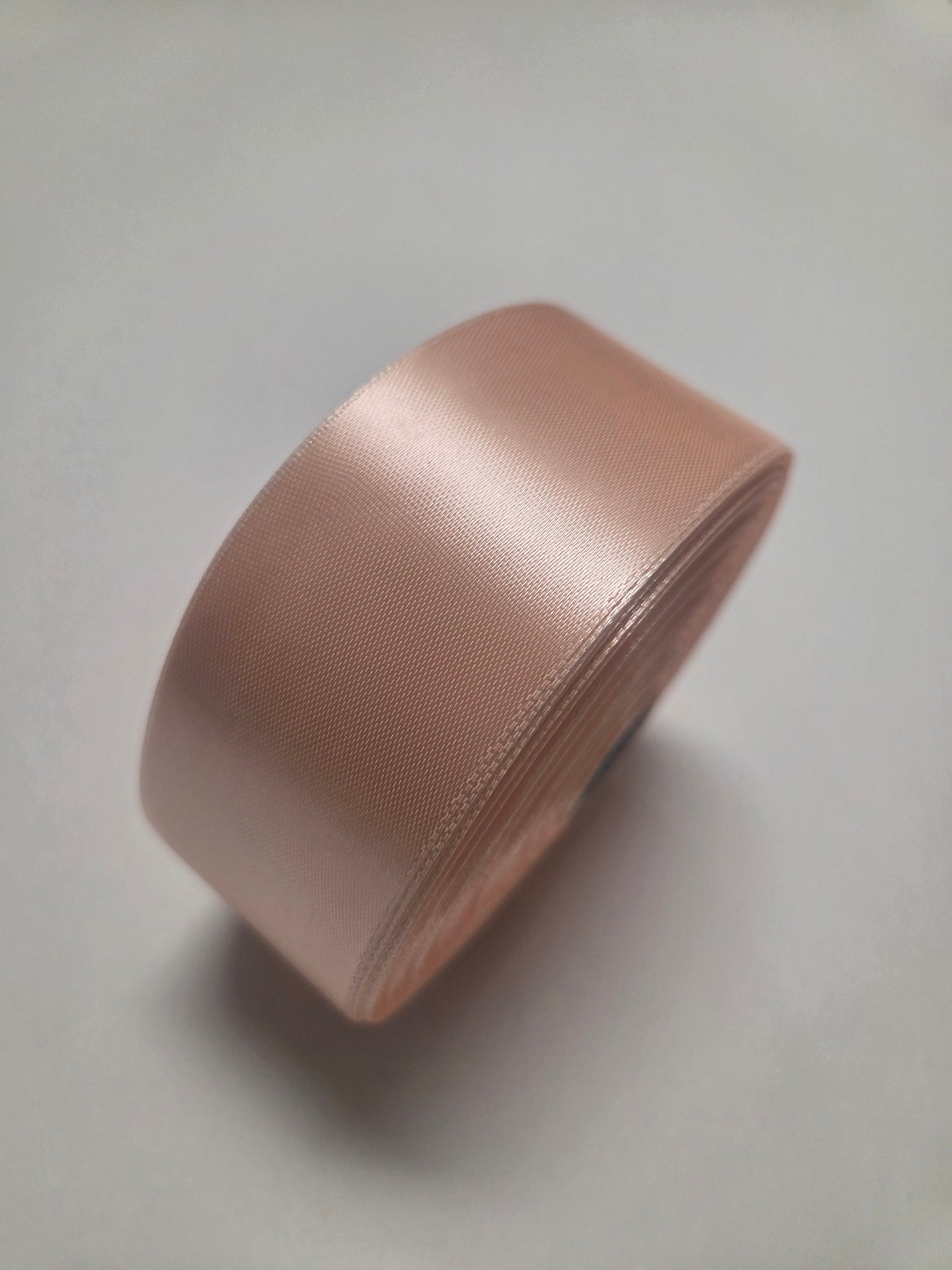 Double Faced 1 1/2 Inch Peach Satin Ribbon