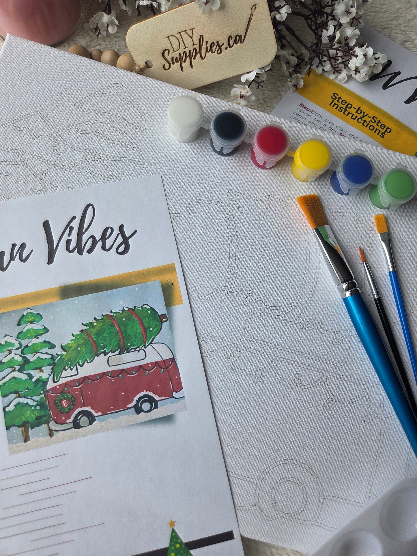 "Arty Party" Canvas Painting Kit - Van Vibes